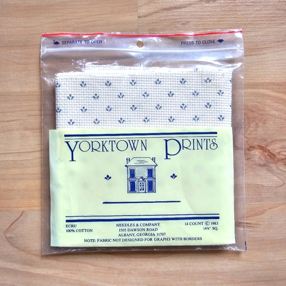Aida Cloth Yorktown Prints 14 Count Ecru